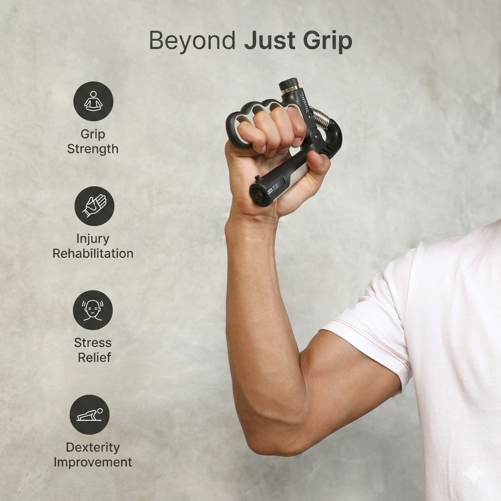 Smart Digital Hand Gripper | 11-220lbs Adjustable Resistance