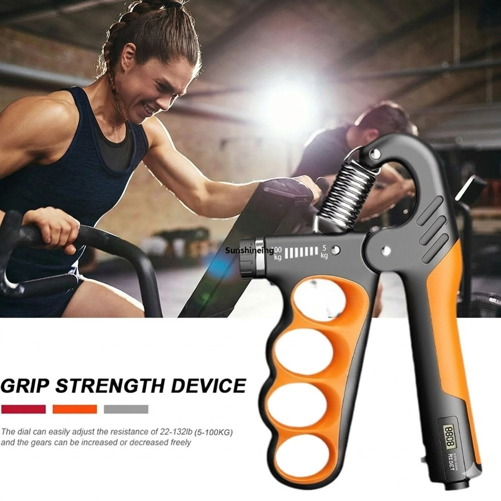 Smart Digital Hand Gripper | 11-220lbs Adjustable Resistance