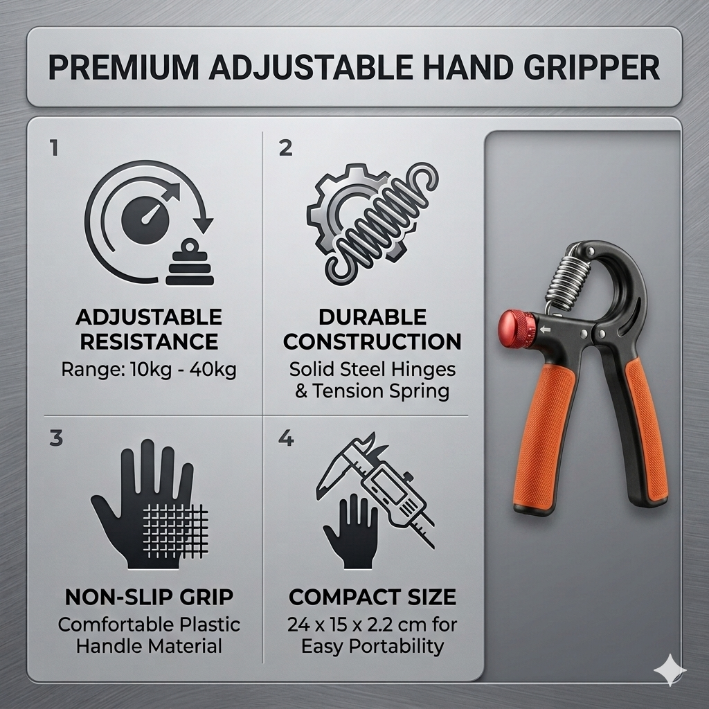 PREMIUM ADJUSTABLE HAND GRIPPER